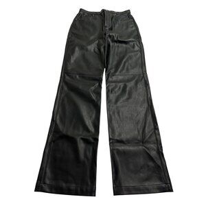 Fung Lan & Co Opening Ceremony Faux Leather Pants in Black